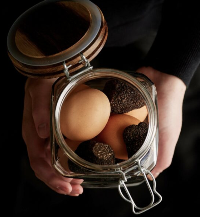 A jar of truffles